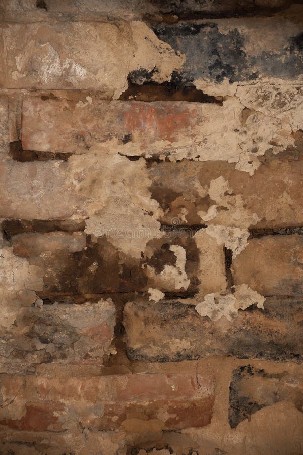 Vintage gelbe Ziegelwand Textur ist nah stockfoto