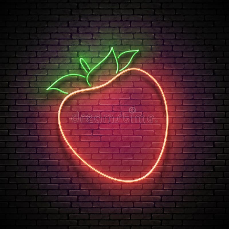 Vintage Glow Signboard with Persimmon, Organic Fruit royalty free illustration Vintage Glow Signboard with Persimmon, Organic Fruit royalty free illustration