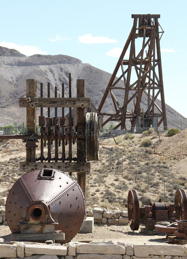 Vintage Gold/silver Mining Equipment Stock Photo Image 32819648