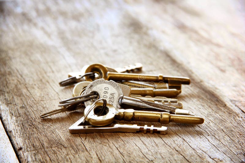 Vintage golden keys stock image. Image of antique, gloomy 63445125