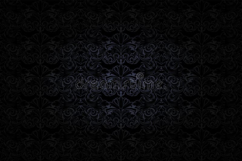 vintage Gothic background in dark grey and black