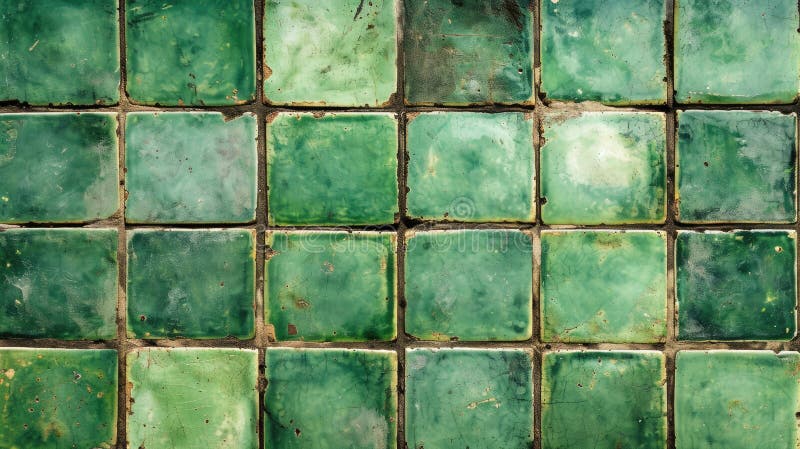 Vintage Green Ceramic Tiles, Perfect for a Classic Kitchen or Bathroom ...