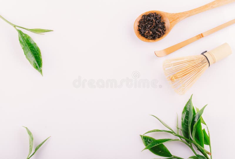 vintage Green tea leaf isolated on white background royalty free stock photo vintage Green tea leaf isolated on white background royalty free stock photo
