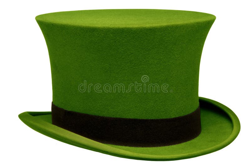 Vintage Green Top Hat royalty free stock images