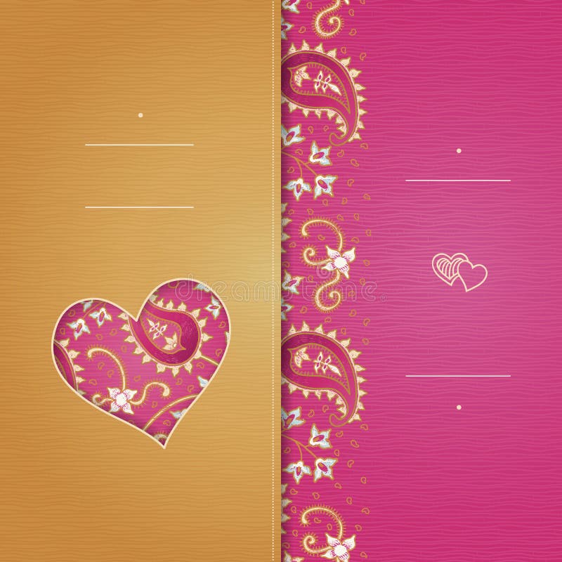 Vintage greeting cards with swirls and floral motifs in east style. royalty free illustration Vintage greeting cards with swirls and floral motifs in east style. royalty free illustration
