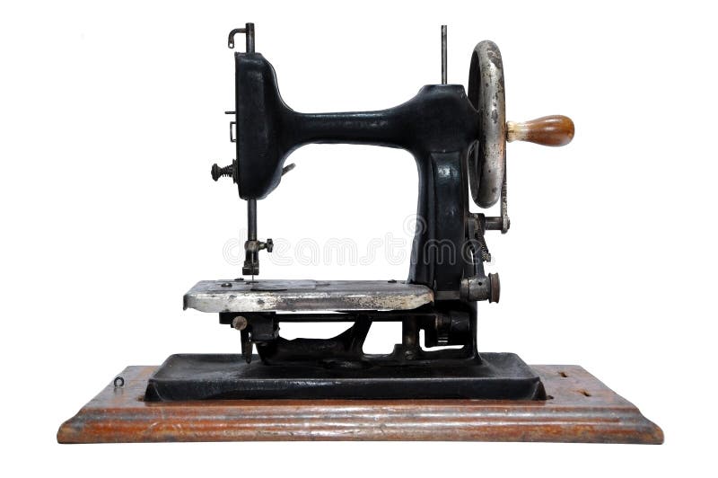 Old sewing machine stock photo. Image of sewing, isolated 410834