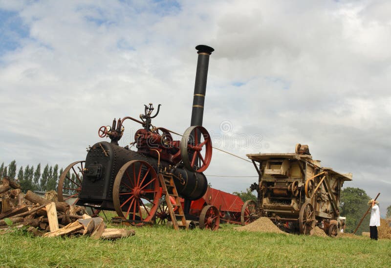 Vintage harvest scene stock photography