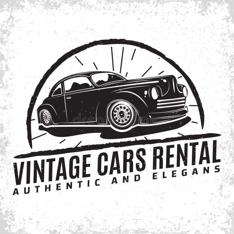 Vintage Hot Rod Emblem Design Stock Vector - Illustration of classic ...