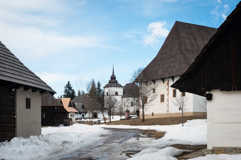 Skanzen liptovské vesnice v Pribylině na Slovensku