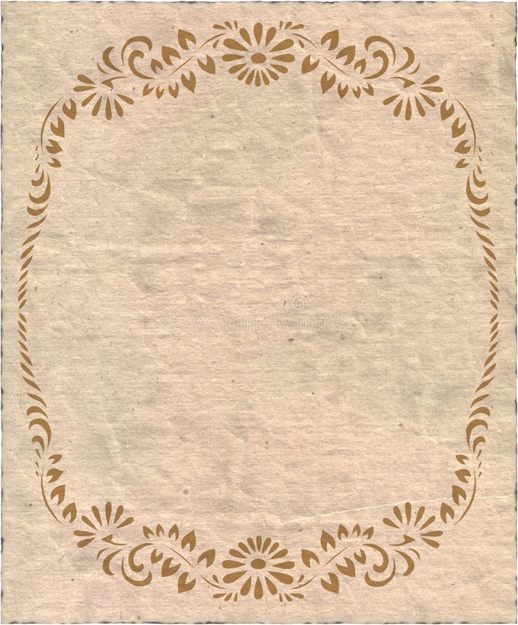 Vintage isolated old paper