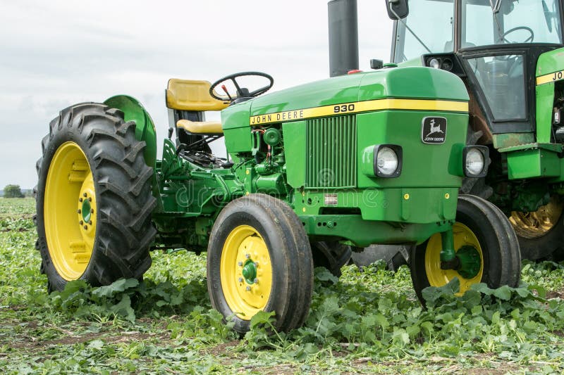 Vintage John Deere Tractor Parked at a Show Editorial Photo Image of