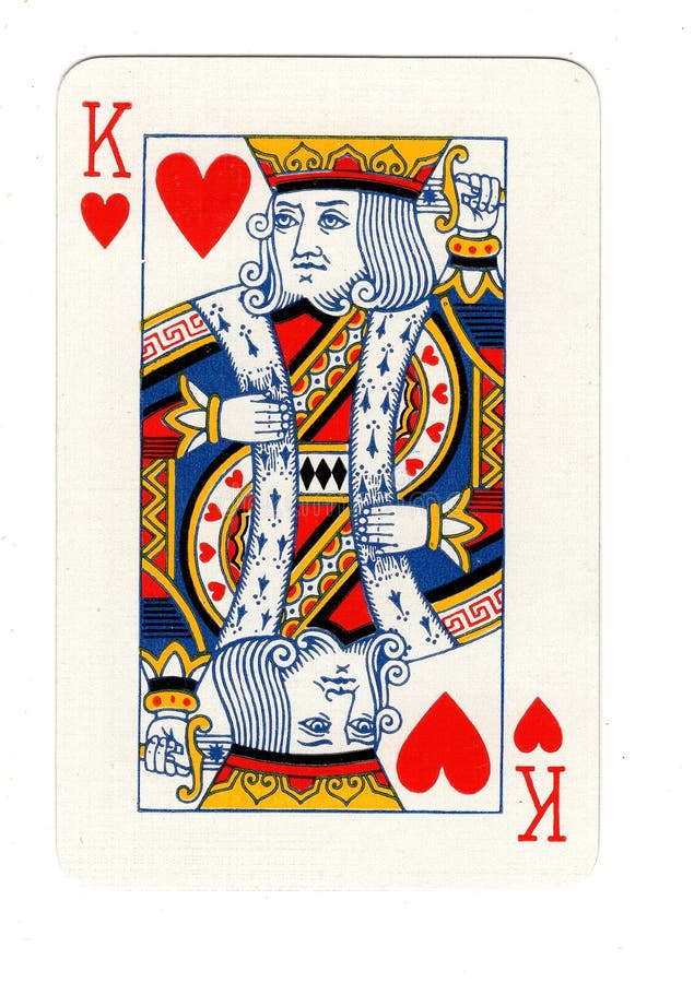 Vintage King of Hearts Playing Card. Stock Illustration Illustration of diamonds, lose 312456337