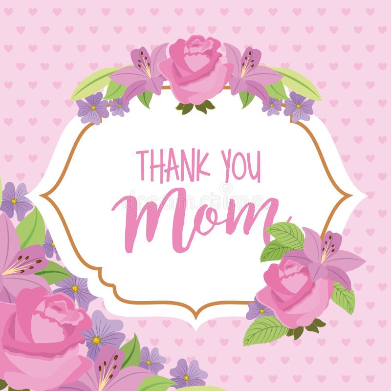 Thank you mom ! Красивая надпись. Thank mother