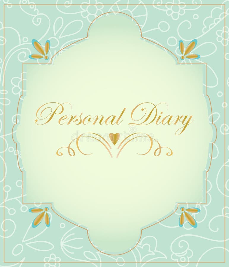 Vintage label - Personal Diary.