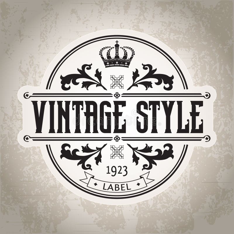 Grunge Vintage Font stock vector. Illustration of design - 44439161