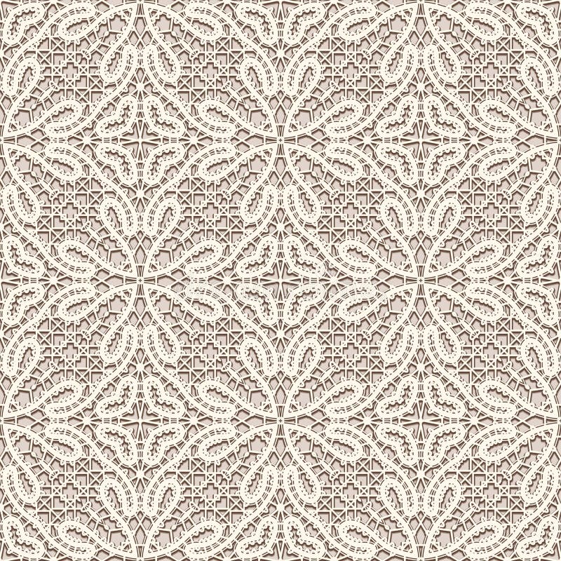 Vintage Lace Fabric Texture, Seamless Pattern Stock Vector Illustration of lacy, classic 77477040