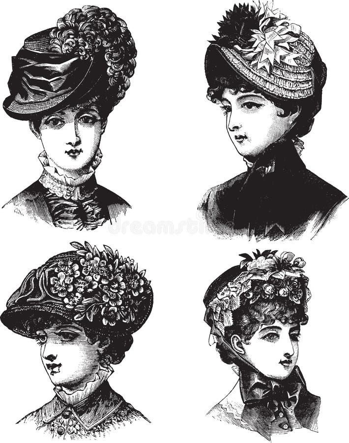 All different. Fancy Victorian Era Bonnets 4 to choose from