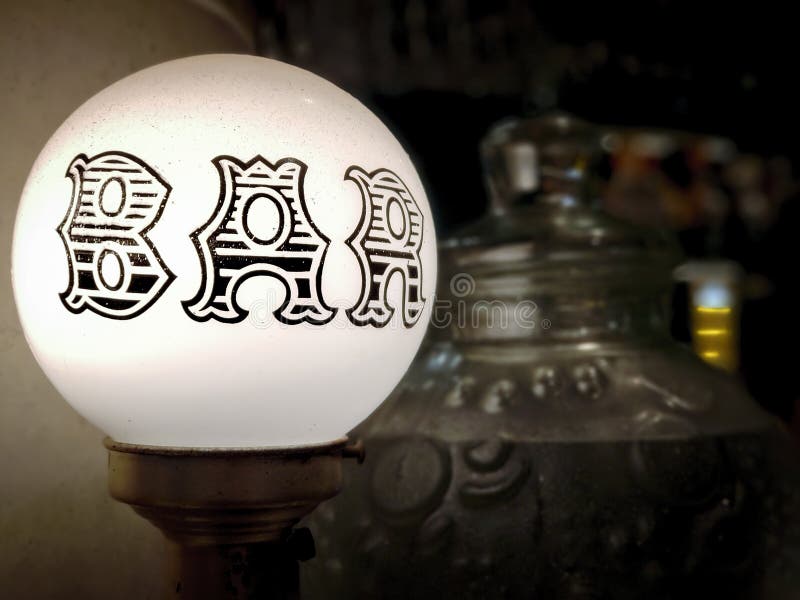 Vintage bar lamp globe discount