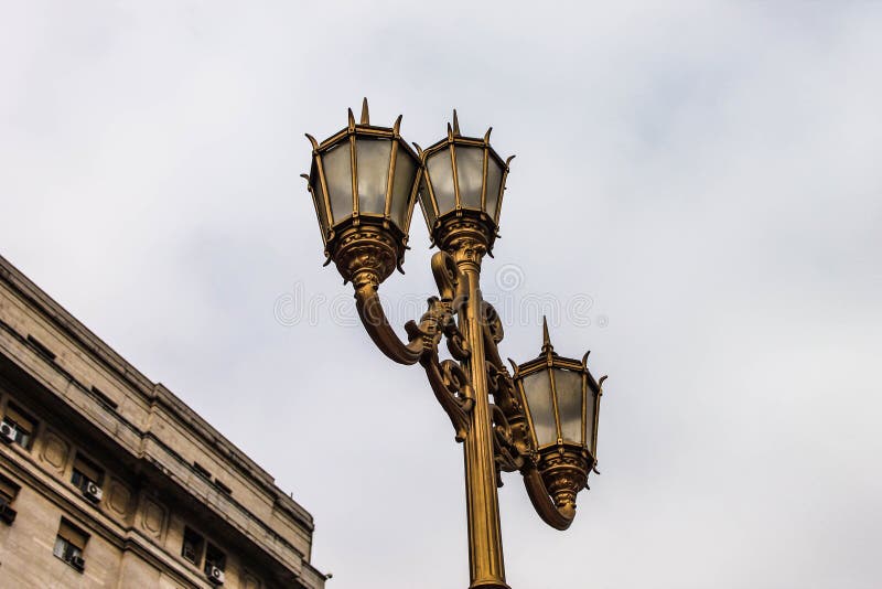 Vintage Lamppost Street Outside Outdoors Gothic