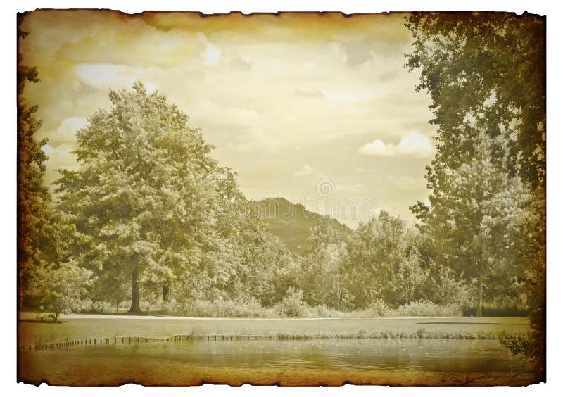 Vintage landscape stock image. Image of background, burnt - 21162619