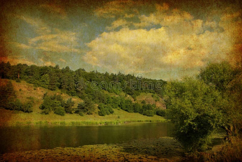 Vintage landscape photo stock image. Image of outdoor - 20954537