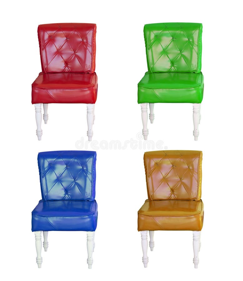 Vintage Leather Chair Collection Stock Photo Image of house, isolate