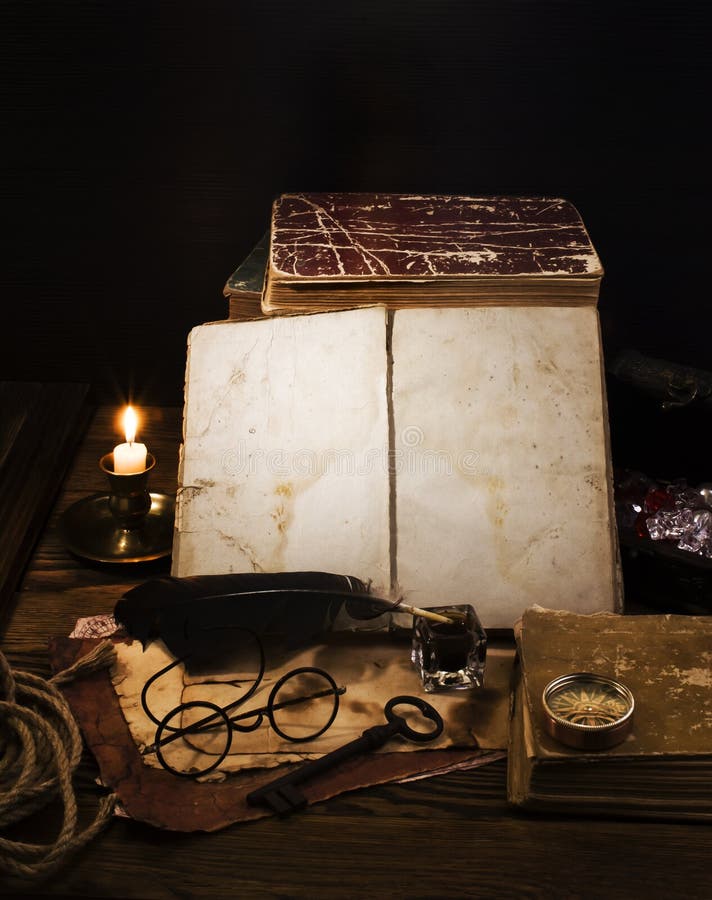 Vintage letter concept stock image