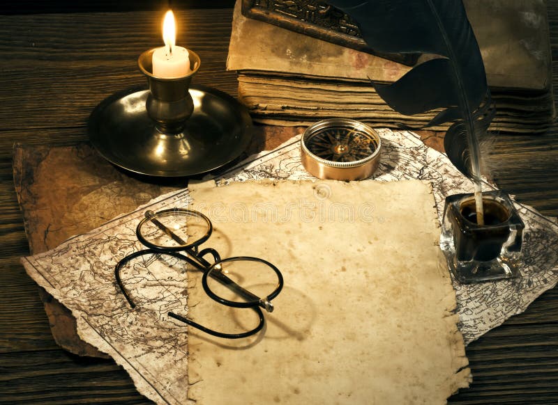 Vintage letter concept royalty free stock photo