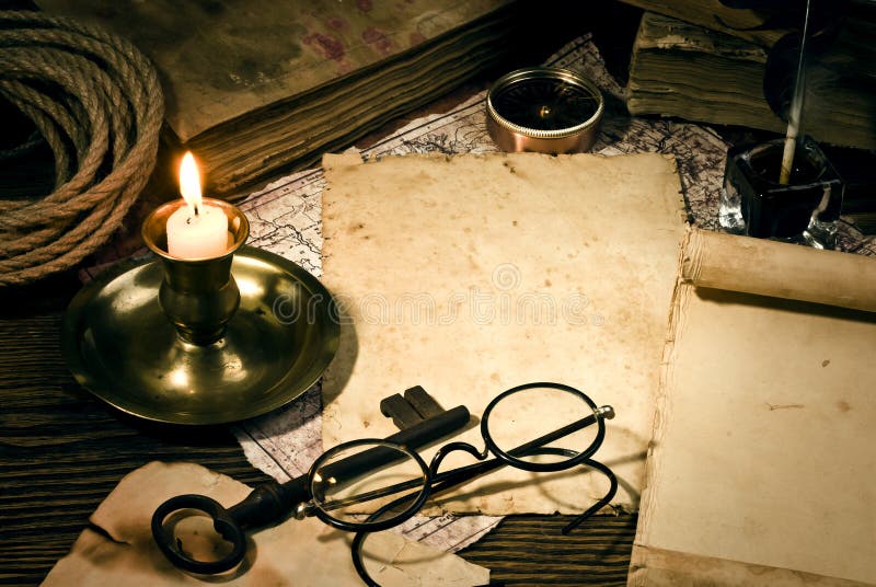 Vintage letter concept royalty free stock photography