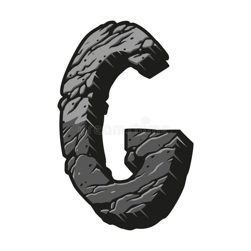 Vintage letter G desert design template