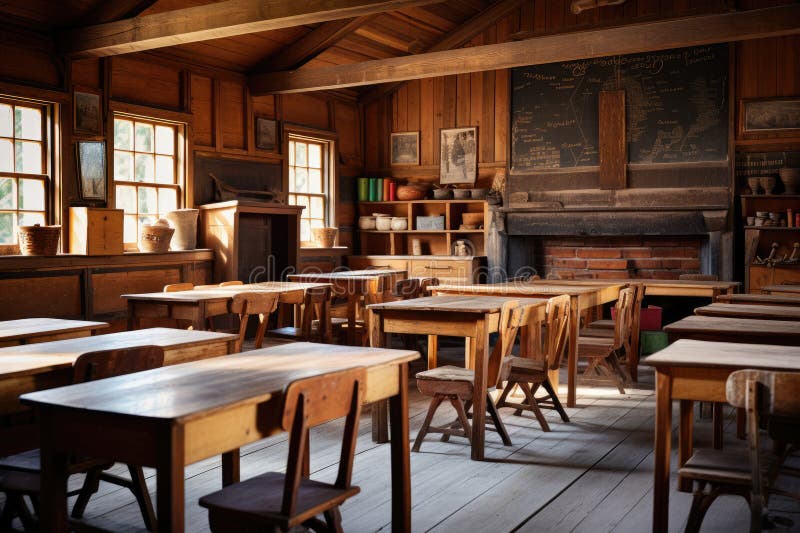 Deserted Anime Classroom: Just Sun, Desks and Chairs, AI Generative Stock  Illustration - Illustration of windows, building: 269289705