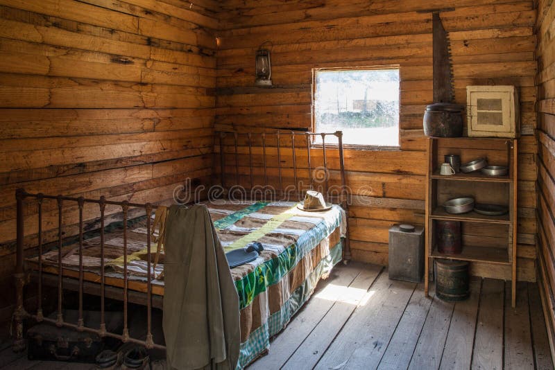 Vintage lumberjack cabin interior. stock image Vintage lumberjack cabin interior. stock image