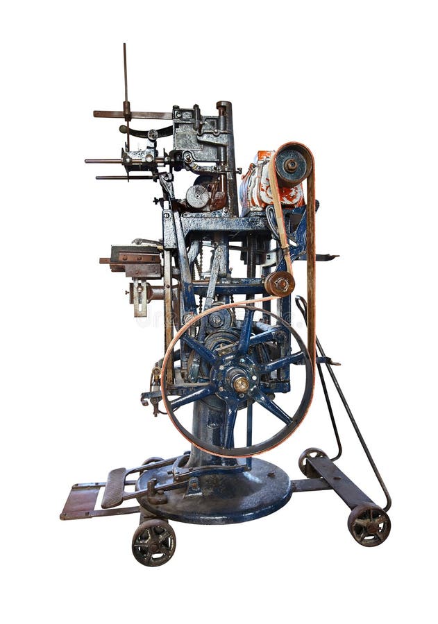 Vintage machine for winery stock photo. Image of retro 96187548