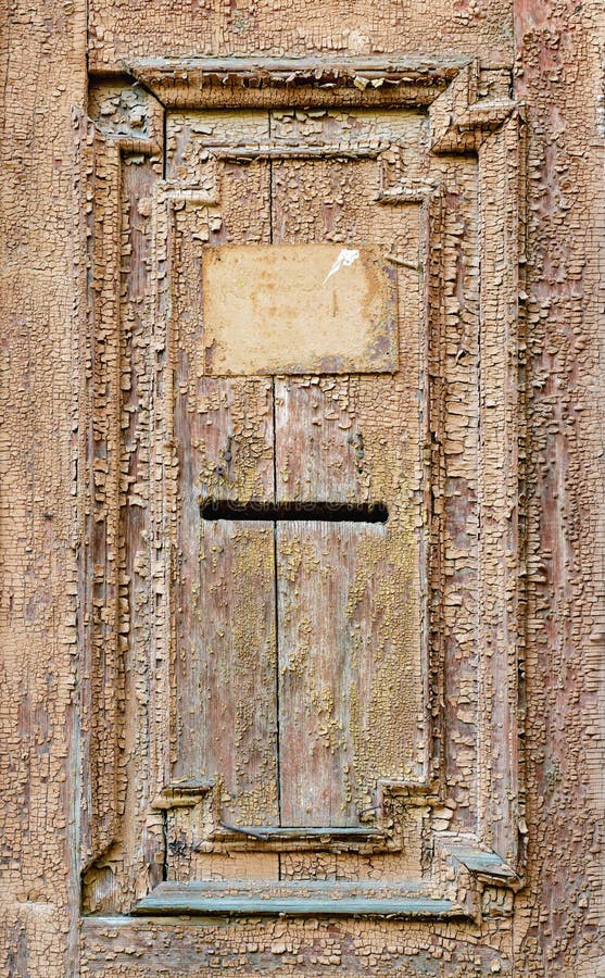 Vintage Mail Slot in a Wooden Door Stock Photo Image of architectural
