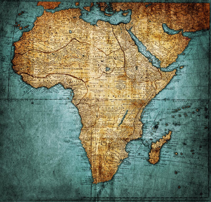 Vintage map Africa