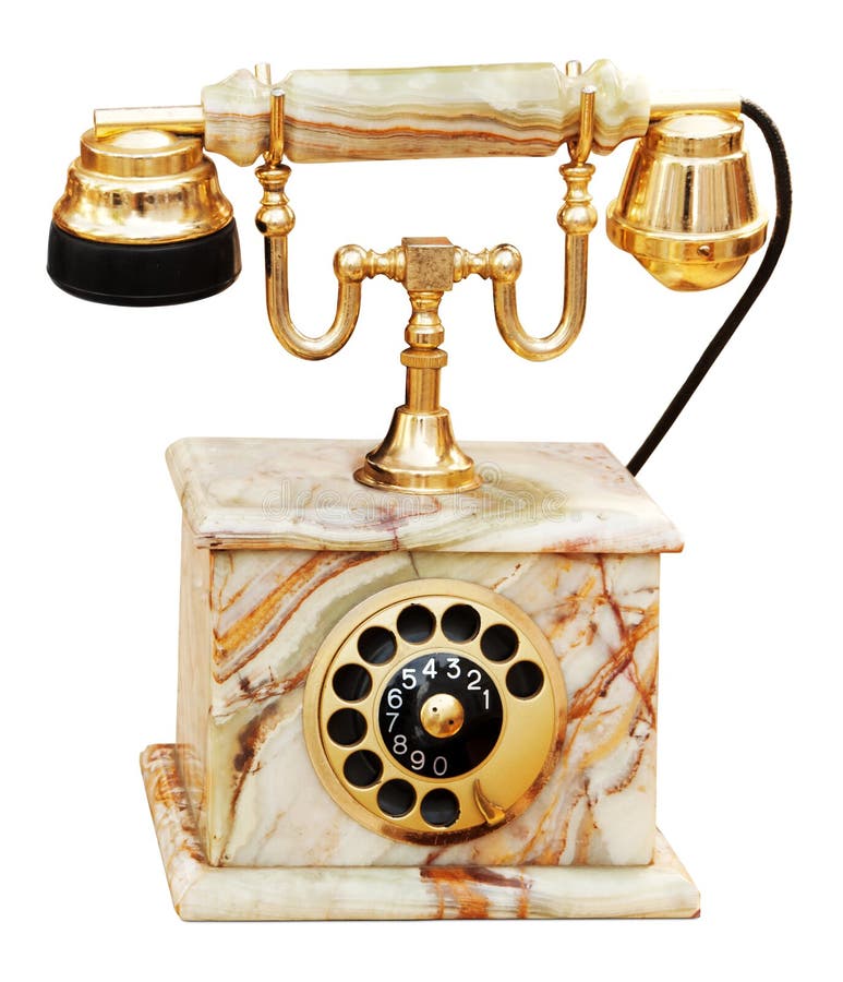 Vintage marble phone stock photo. Image of vintage, path 19905630