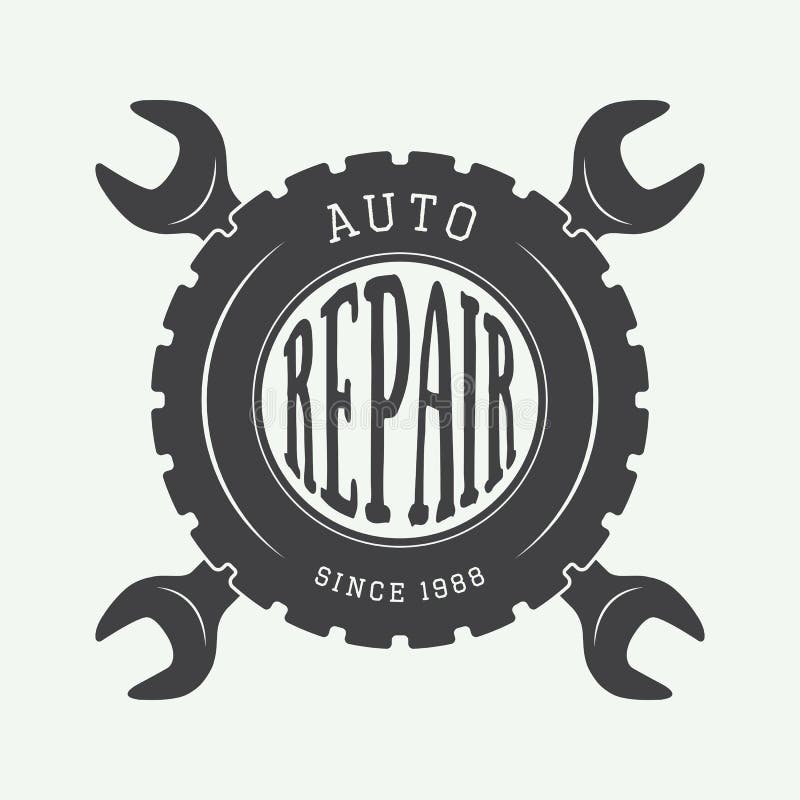 Download Vintage Mechanic Label, Emblem And Logo Stock Vector ...