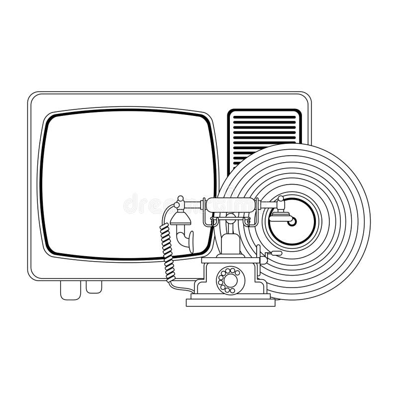 Television Vinyl Stock Illustrations 747 Television Vinyl Stock