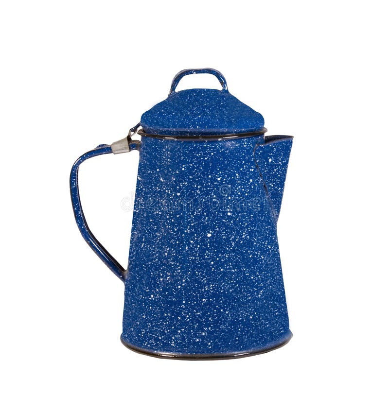 Vintage metal coffee pot stock image. Image of retro 13003957