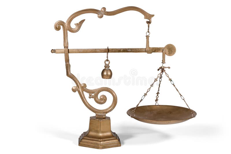 Metal Scales in Form of Abstract Bird. Isolated on White Stock