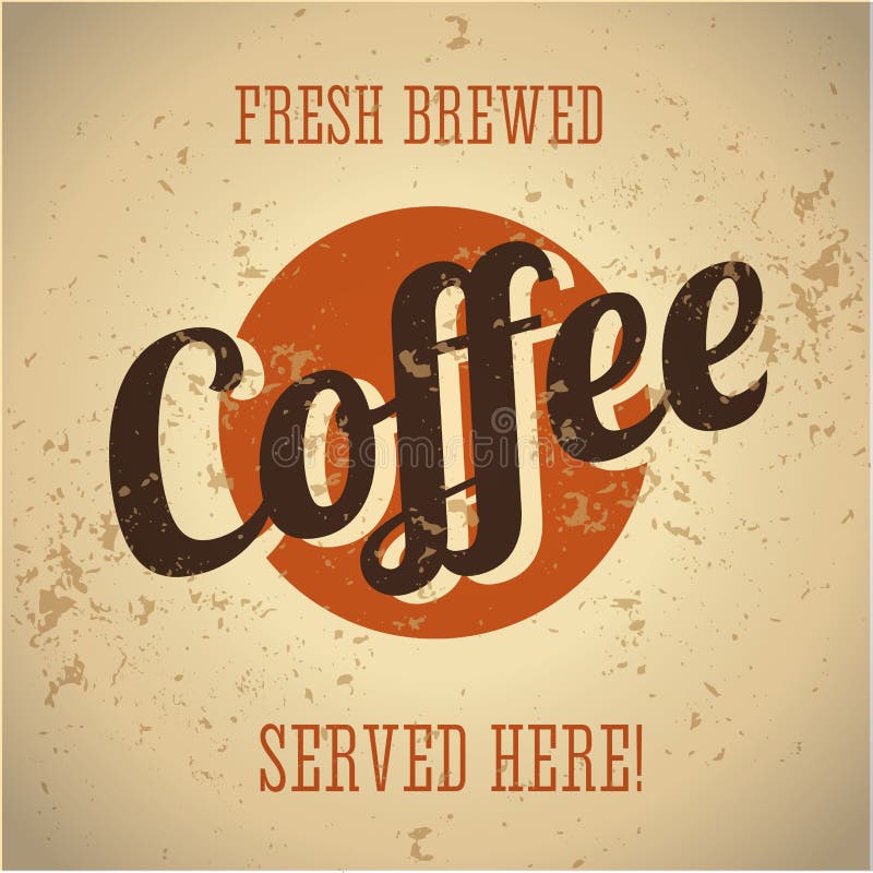vintage-metal-sign-fresh-brewed-coffee-stock-vector-illustration-of