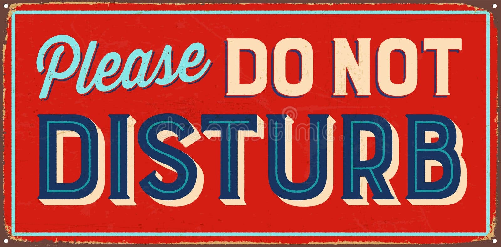 Please Do Not Disturb with Stop Icon - Door Hanger