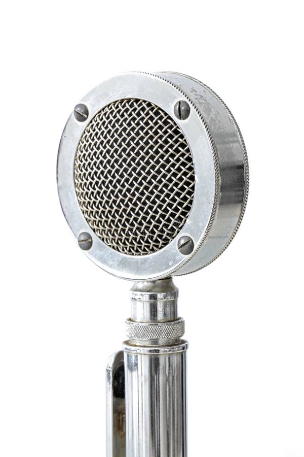Vintage microphone stock image. Image of professional 21099401