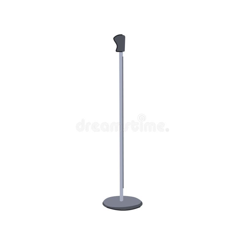 Vintage microphone stand vector - иллюстрация иллюстрация вектора
