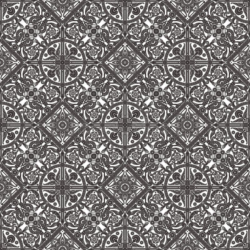 Vintage Middle Eastern Arabic Pattern royalty free illustration