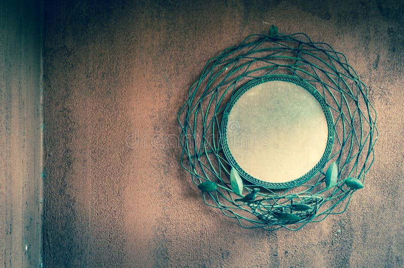 Vintage mirror stock photography
