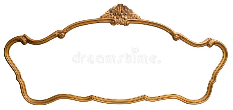 Vintage mirror isolated. royalty free stock photo