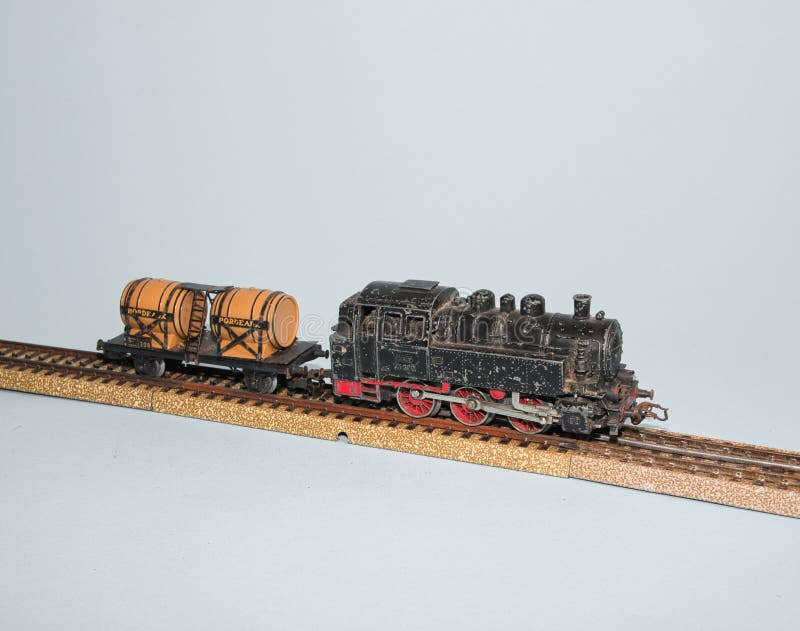 Vintage model steam train stock photo. Image of 270190614