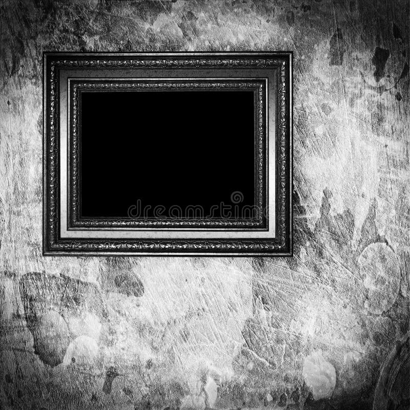 Vintage monochrome frame on grunge