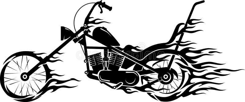 Vintage Motorcycle Flame Stock Vector Illustration Of Moving 40995895